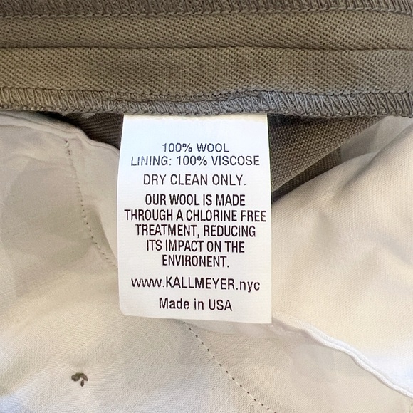 Kallmeyer Lightweight Wool Pleated Wide leg Trousers - Picture 7 of 10